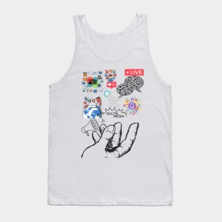 social media life Tank Top